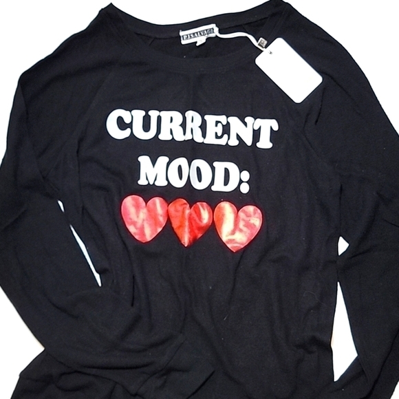 PJ Salvage Other - PJ Salvage Current Mood shirt love ❤️ emoji Sweatshirt cozy